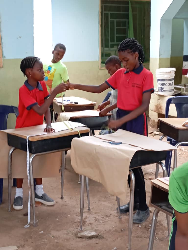 tailoring skill development at Happie-Ugo Divine Int'l Model School